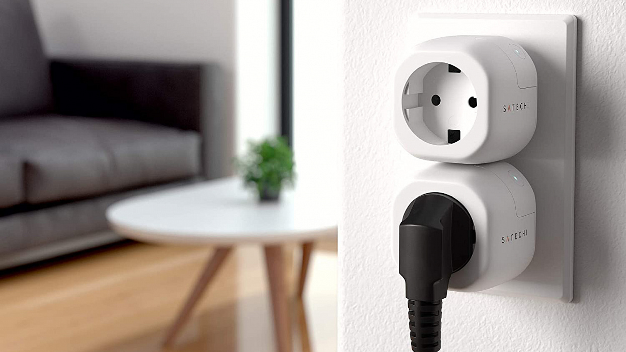 Умная розетка Satechi Smart Outlet Apple HomeKit (ST-HK10AW-EU) купить в интернет-магазине icover