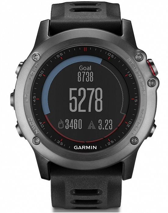 Garmin Fenix 3 Performer HRM (010-01338-11) - спортивные часы + нагрудный пульсометр (Grey) купить в интернет-магазине icover