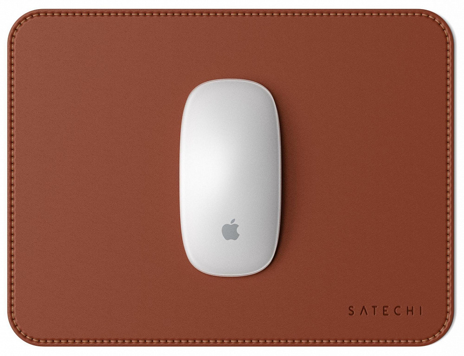Коврик для мыши Satechi Eco-Leather Mouse Pad ST-ELMPN (Brown) купить в интернет-магазине icover
