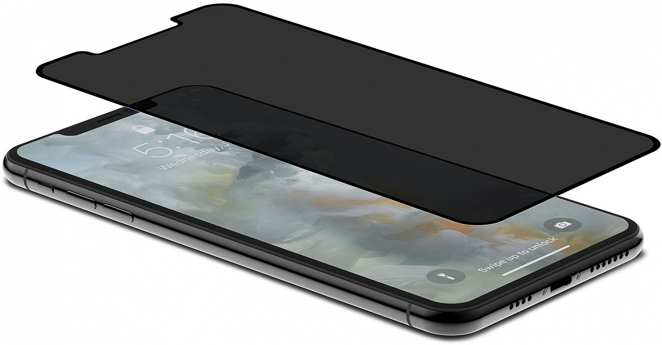 Защитное стекло Moshi IonGlass Privacy (99MO115002) для iPhone Xs Max (Black) купить в интернет-магазине icover
