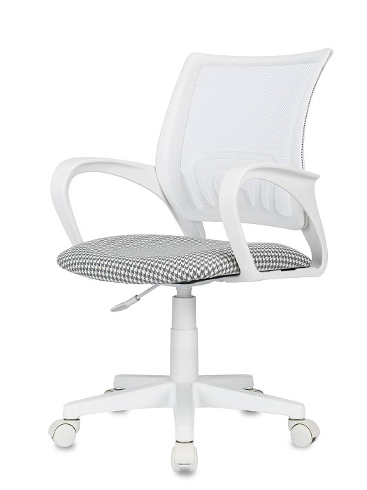 Кресло офисное Domfy DK X-ROOM TW-15 сетка/ткань/пластик (Morris-1/White) купить в интернет-магазине icover