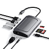 USB-хаб Satechi USB 4 Multiport Adapter (ST-U4MA3M) 8K HDMI, USB-A, USB-C PD, Ethernet (Space Grey) купить в интернет-магазине icover