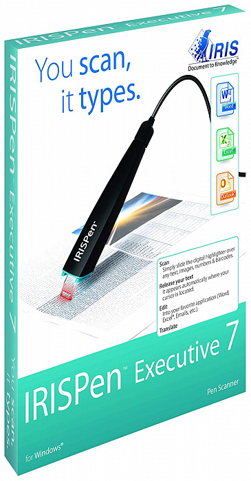 Портативный сканер I.R.I.S. IRISPen Executive 7 (Black) купить в интернет-магазине icover