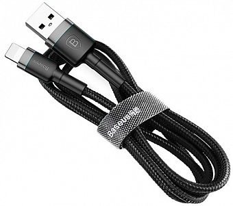 Кабель Baseus Cafule (CALKLF-BG1) USB/Lightning 1m (Grey/Black)