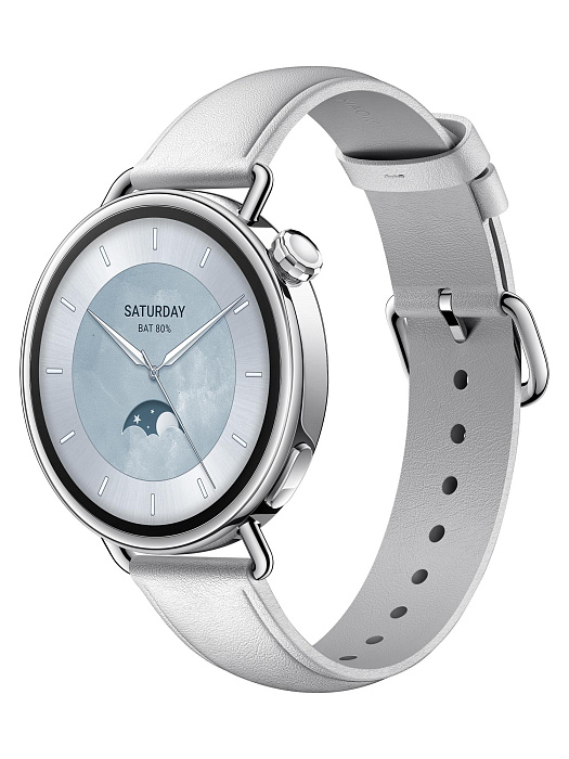 Смарт-часы Xiaomi Watch S4 41 мм BHR07VUGL (White Leather) купить в интернет-магазине icover