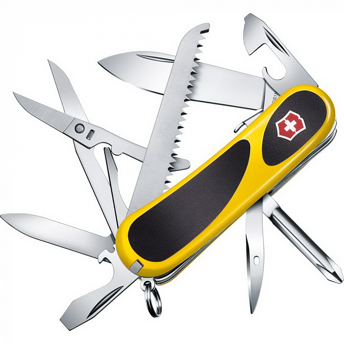 Нож перочинный Victorinox EvoGrip S18 2.4913.SC8 (Yellow/Black) купить в интернет-магазине icover