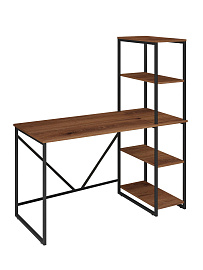 Стол-стеллаж лофт Ridberg MEMPHIS NEW (Dark Oak/Black) купить в интернет-магазине icover