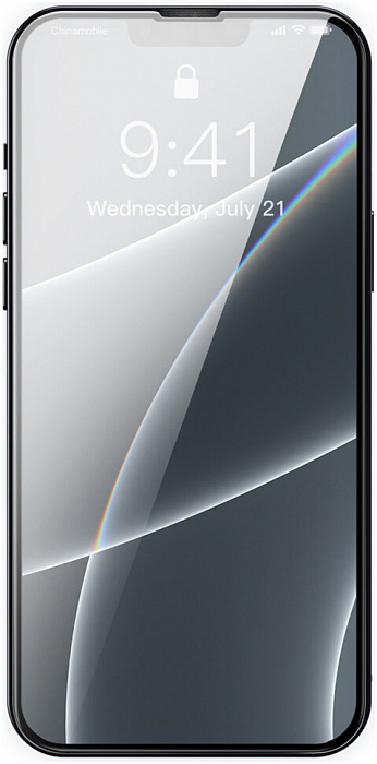 Защитное стекло Baseus 0.3mm Full-screen and Full-glass Glass (SGQP010101) для iPhone 13/13 Pro (Black) купить в интернет-магазине icover
