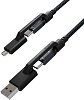 Кабель Nomad Universal Kevlar USB-C/USB-A/microUSB 0.3m (NM01512B00) купить в интернет-магазине icover