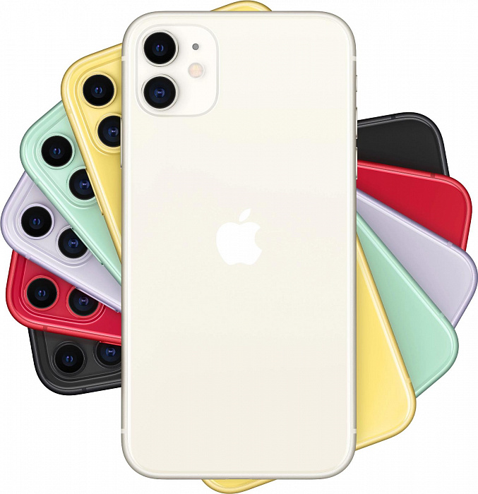 Смартфон Apple iPhone 11 64Gb MWLU2RU/A (White) купить в интернет-магазине icover