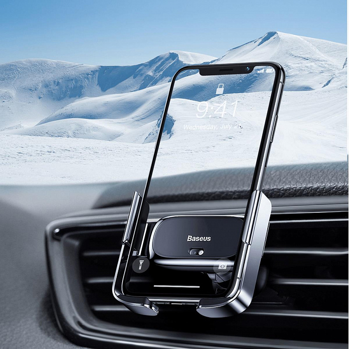 Автомобильный держатель Baseus Mini Electric (SUHW01-01) для смартфона (Black) купить в интернет-магазине icover