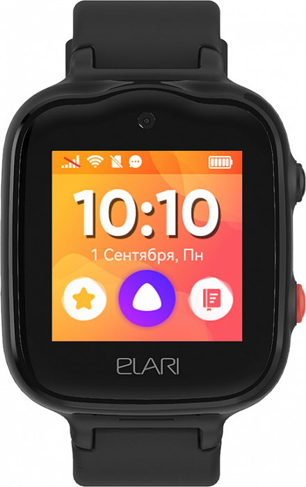 Детские умные часы Elari KidPhone 4G Bubble (Black) купить в интернет-магазине icover