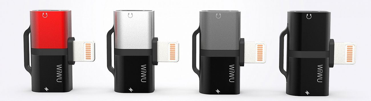 Переходник Wiwu Gemini Dual Lightning Converter ST02 (Grey) купить в интернет-магазине icover