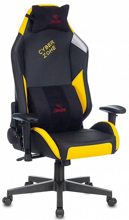 Игровое кресло Бюрократ Zombie HERO CYBERZONE PRO (Black/Yellow) купить в интернет-магазине icover