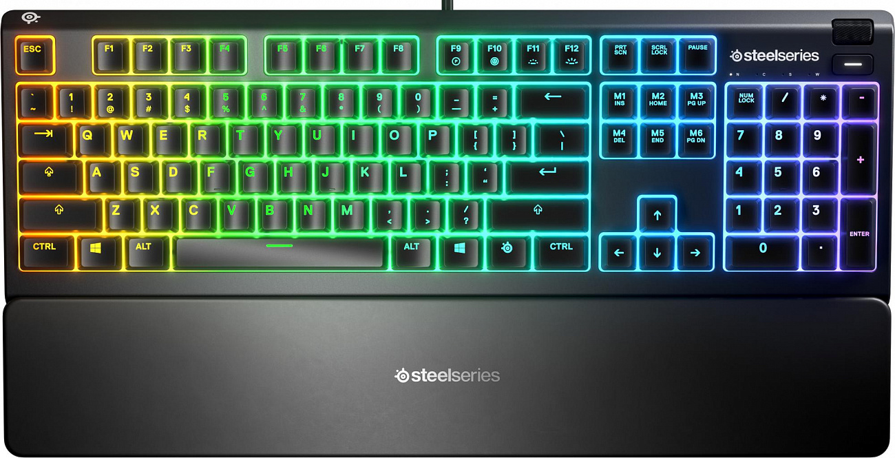 Игровая клавиатура SteelSeries Apex 3 (Black) купить в интернет-магазине icover