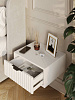 Тумба подвесная RIDBERG LUGANO (460) 1Я (White/Black) купить в интернет-магазине icover