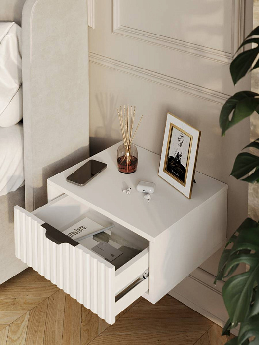Тумба подвесная RIDBERG LUGANO (460) 1Я (White/Black) купить в интернет-магазине icover