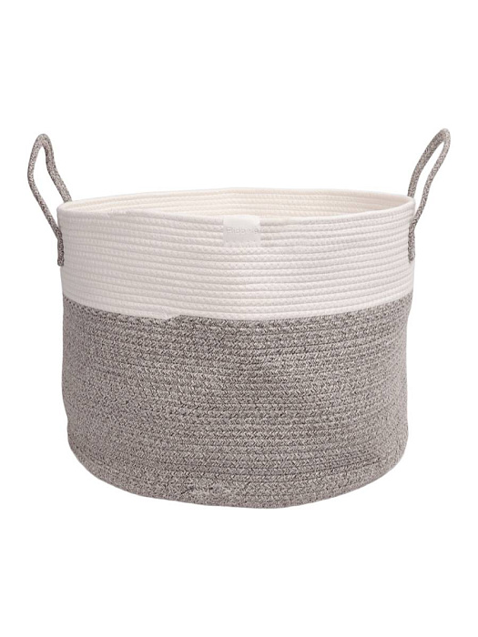 Тканевая корзина Ridberg L с крышкой (White/Grey) купить в интернет-магазине icover