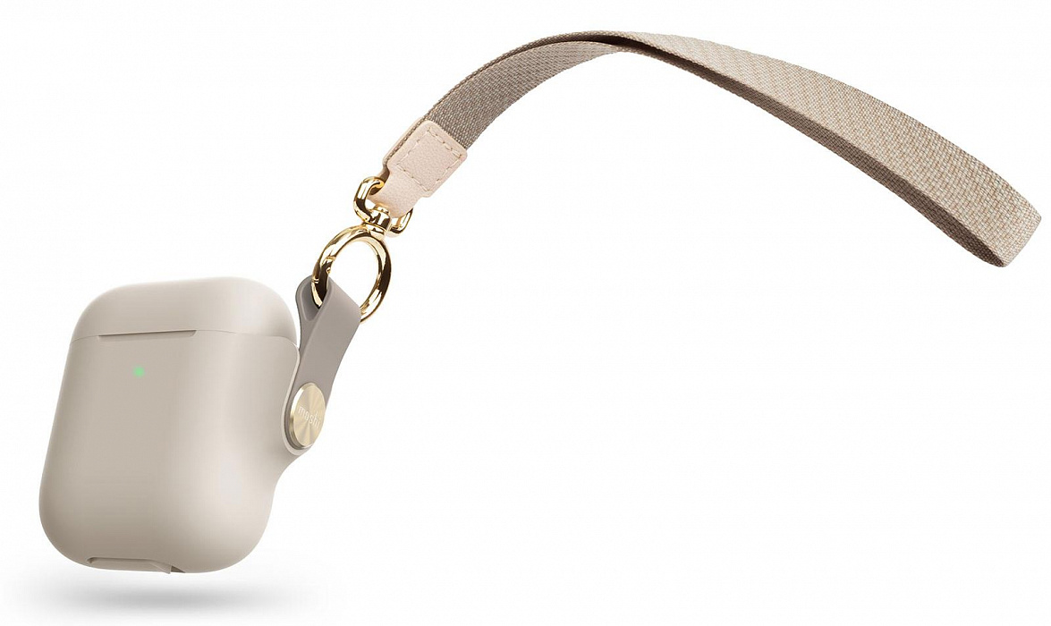 Чехол Moshi Pebbo (99MO123161) для AirPods (Savanna Beige) купить в интернет-магазине icover
