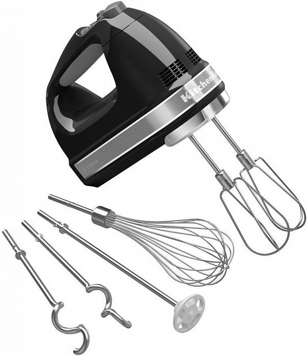 Миксер ручной KitchenAid 9-Speed Hand Mixer 5KHM9212EOB (Onyx Black) купить в интернет-магазине icover