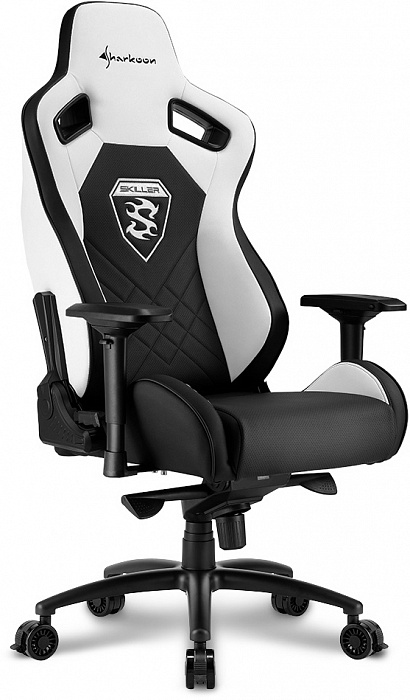 Игровое кресло Sharkoon Skiller SGS4 (Black/White) купить в интернет-магазине icover