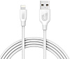 Кабель для iPod, iPhone, iPad Anker PowerLine+ Lightning 0.9 м A8121H22 (White) купить в интернет-магазине icover