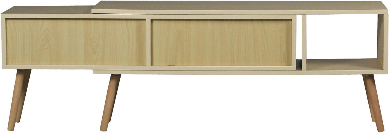 Тумба под ТВ Ridberg HOFLAND раздвижная 120/198 x 30 x 42 см (White) купить в интернет-магазине icover