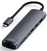Хаб Satechi USB-C Slim Multi-Port Adapter ST-UCSMA3M (Space Grey) купить в интернет-магазине icover