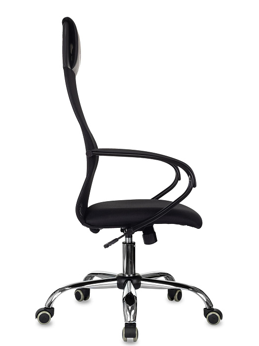 Кресло руководителя Бюрократ CH-NOVA SL сетка/ткань/металл (Black/Chrome) купить в интернет-магазине icover