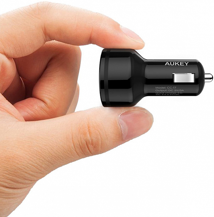 Автомобильная зарядка Aukey CC-T7 (Black) купить в интернет-магазине icover