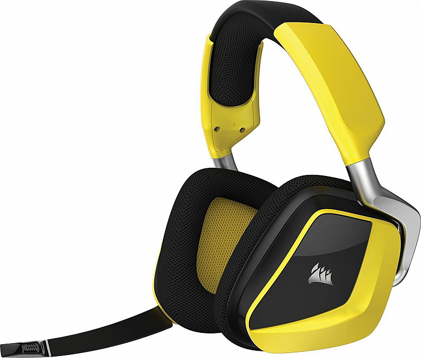 Беспроводная игровая гарнитура Corsair Gaming VOID PRO RGB CA-9011150-EU (Black/Yellow) купить в интернет-магазине icover