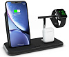 Беспроводное зарядное устройство Zens Stand+Dock+Watch Wireless Charger (Black) купить в интернет-магазине icover