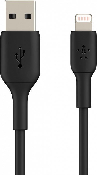 Кабель для iPhone, iPad Belkin Boost Charge USB-A/Lightning 1m CAA001bt1MBK (Black) купить в интернет-магазине icover