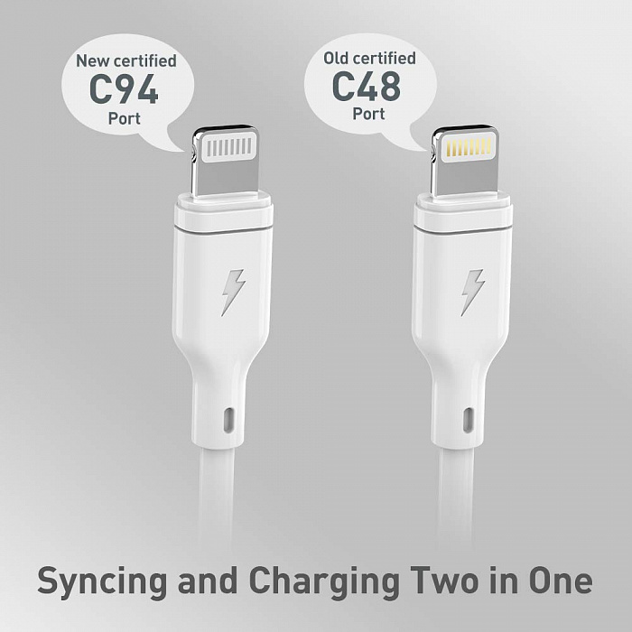 Кабель для iPod, iPhone, iPad Momax Zero DL36 USB-C/Lightning 1.2m (White) купить в интернет-магазине icover