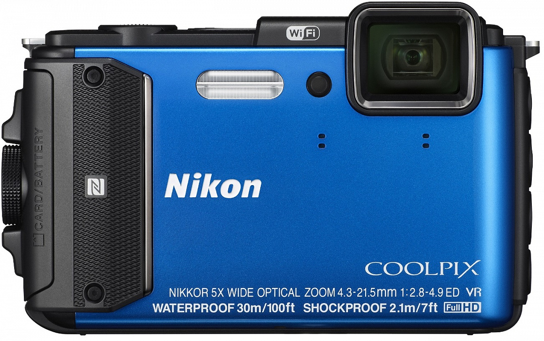 Фотоаппарат Nikon Coolpix AW130 (Blue) купить в интернет-магазине icover