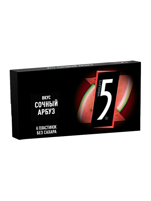 Жевательная резинка Five Cyclone Сочный арбуз, без сахара (15x15.6г) купить в интернет-магазине icover