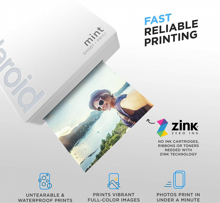 Моментальная фотокамера Polaroid Mint POLSP02W (White) купить в интернет-магазине icover