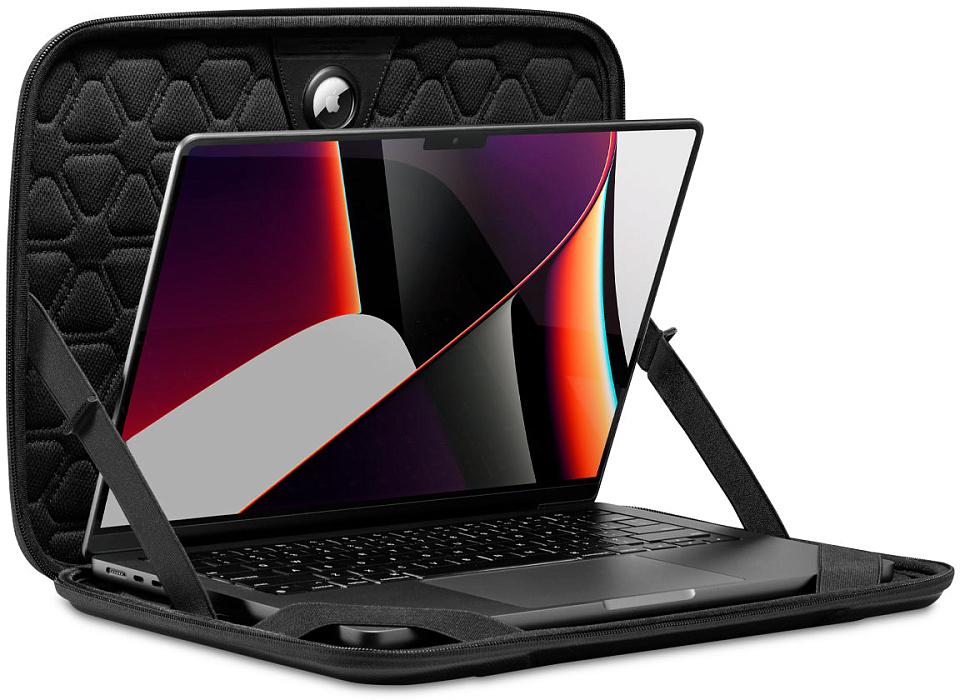 Чехол Spigen Rugged Armor Pro (AFA04271) для MacBook Pro 16" (Black) купить в интернет-магазине icover