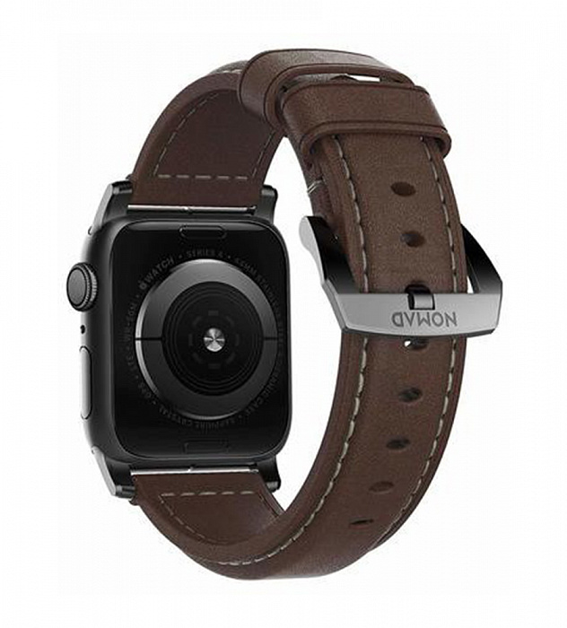 Ремешок Nomad Traditional Strap (NM1A3RBT00) для Apple Watch Series SE/6/2/3/4 38/40 mm (Brown/Black) купить в интернет-магазине icover