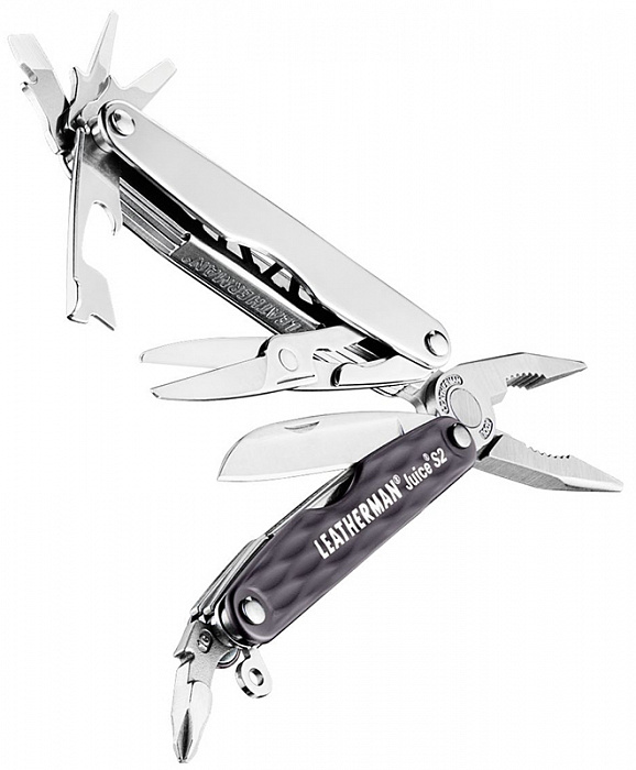 Мультитул Leatherman Juice S2 (831989) в подарочной упаковке (Grey Granite) купить в интернет-магазине icover