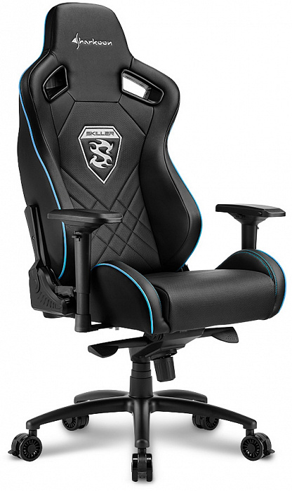 Игровое кресло Sharkoon Skiller SGS4 (Black/Blue) купить в интернет-магазине icover