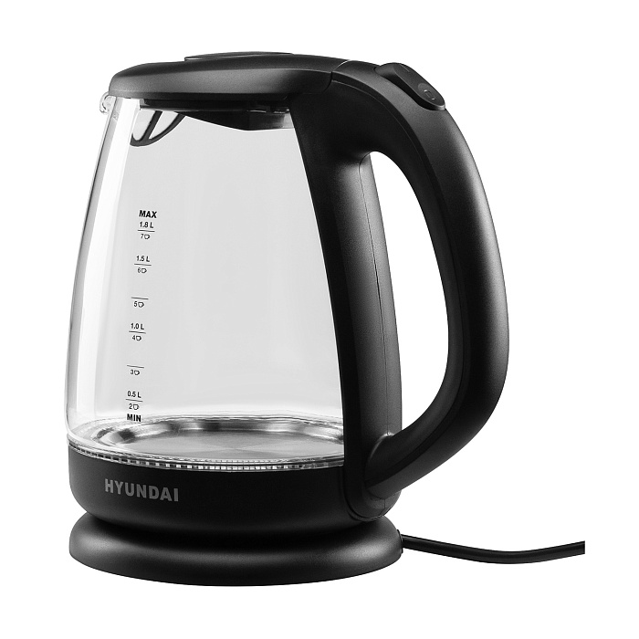 Чайник электрический Hyundai HYK-G3003 1.8л 2200Вт (Black) купить в интернет-магазине icover