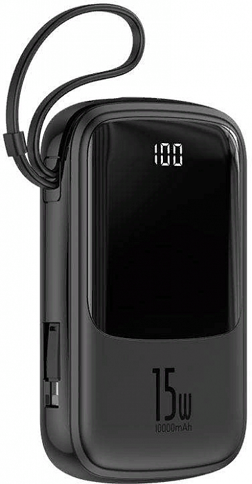 Внешний аккумулятор Baseus Q Pow (PPQD-B01) 10000mAh with Lightning (Black) купить в интернет-магазине icover