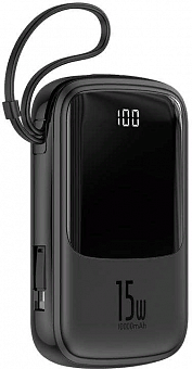 Внешний аккумулятор Baseus Q Pow (PPQD-B01) 10000mAh with Lightning (Black)