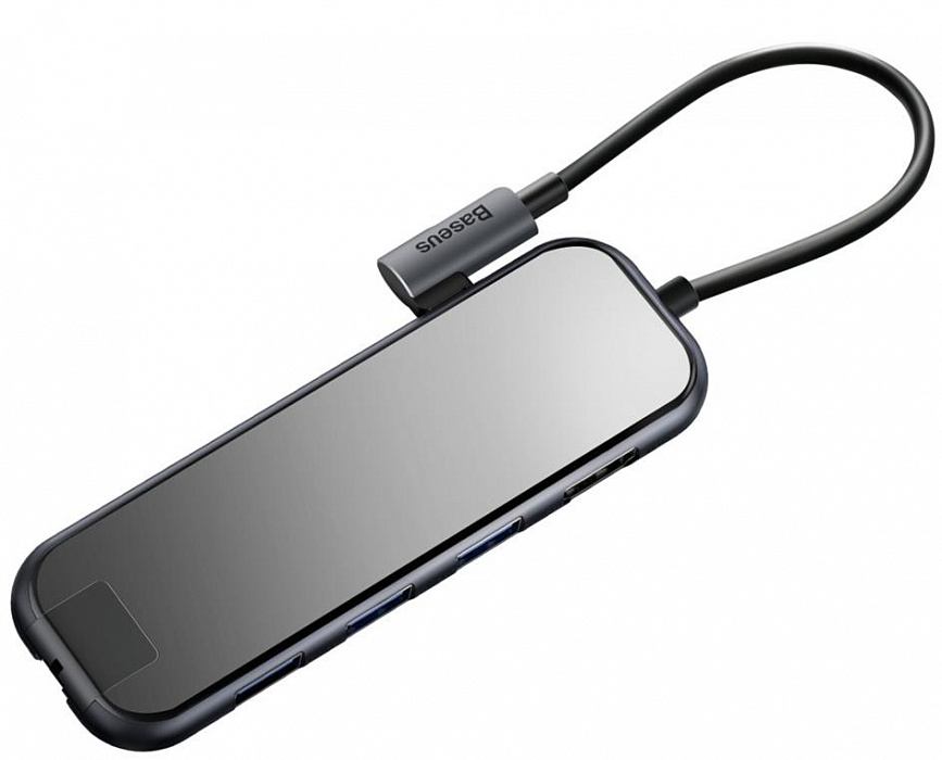 USB-концентратор Baseus Multi-functional Hub (CAHUB-DZ0G) USB-C to HDMI/3xUSB 3.0/RJ45/PD (Deep Grey) купить в интернет-магазине icover