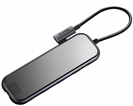 USB-концентратор Baseus Multi-functional Hub (CAHUB-DZ0G) USB-C to HDMI/3xUSB 3.0/RJ45/PD (Deep Grey) купить в интернет-магазине icover