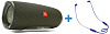Портативная акустика JBL Charge 4 + наушники JBL T110BT (Green/Blue) купить в интернет-магазине icover