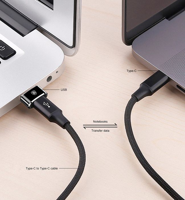 Переходник Baseus USB-C/USB Adapter CAAOTG-01 (Black) купить в интернет-магазине icover