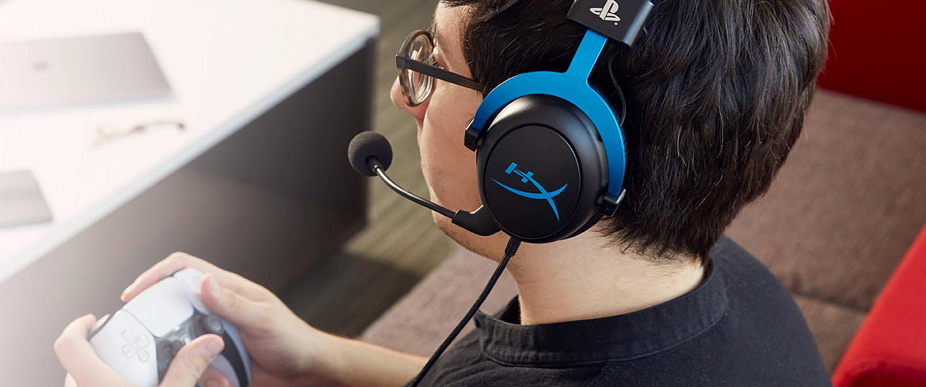 Игровая гарнитура HyperX Cloud (HHSC2-FA-BL/E) для PS4/PS4 Pro/PS5 (Blue) купить в интернет-магазине icover