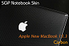 SGP Laptop Cover Skin защитная пленка-наклейка для Unibody MacBook 13 (Carbon) купить в интернет-магазине icover